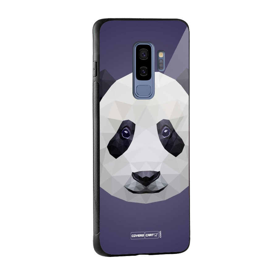 Polygon Panda Glass Back Case for Galaxy S9 Plus