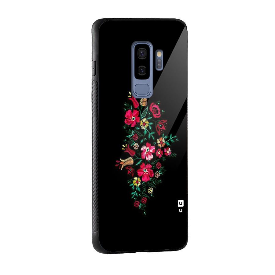Pretty Allure Flower Glass Back Case for Galaxy S9 Plus