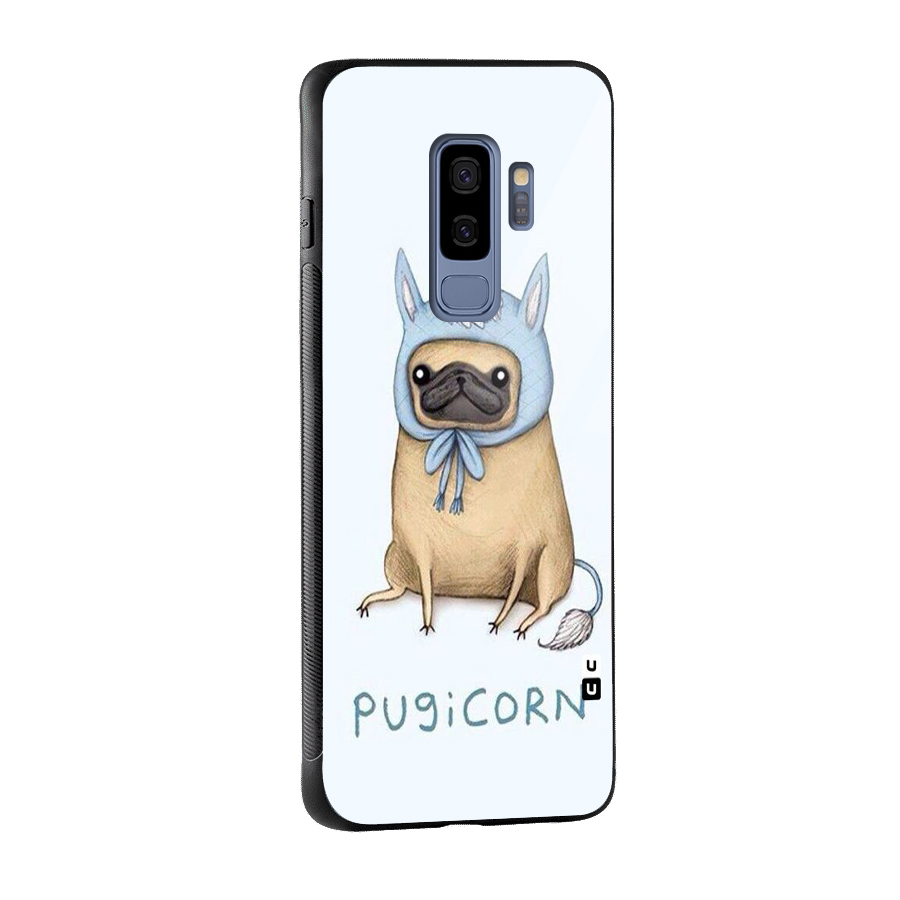 Pugicorn Glass Back Case for Galaxy S9 Plus