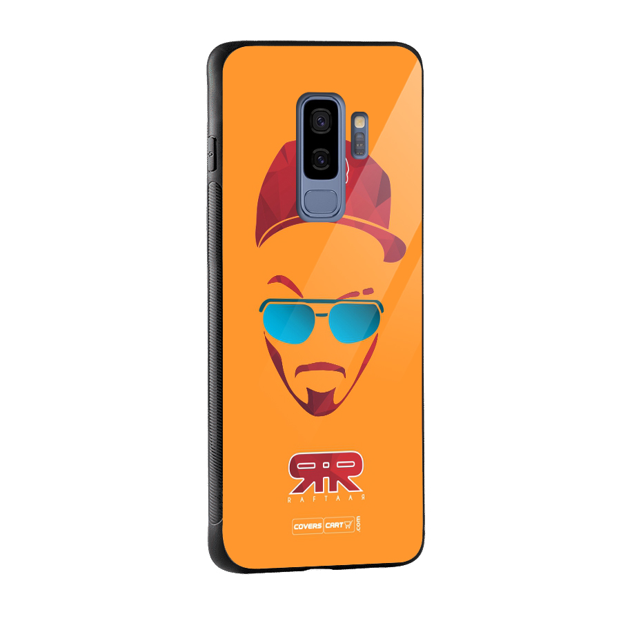 Raftaar Orange Glass Back Case for Galaxy S9 Plus