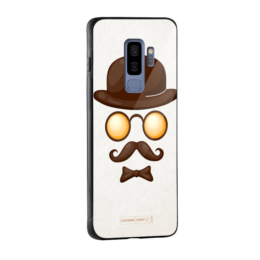 Retro Style Glass Back Case for Galaxy S9 Plus