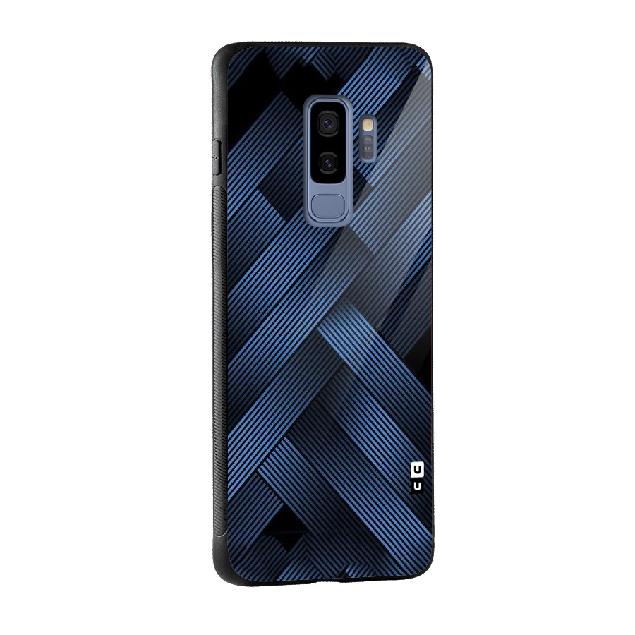Ribbon Stripes Glass Back Case for Galaxy S9 Plus
