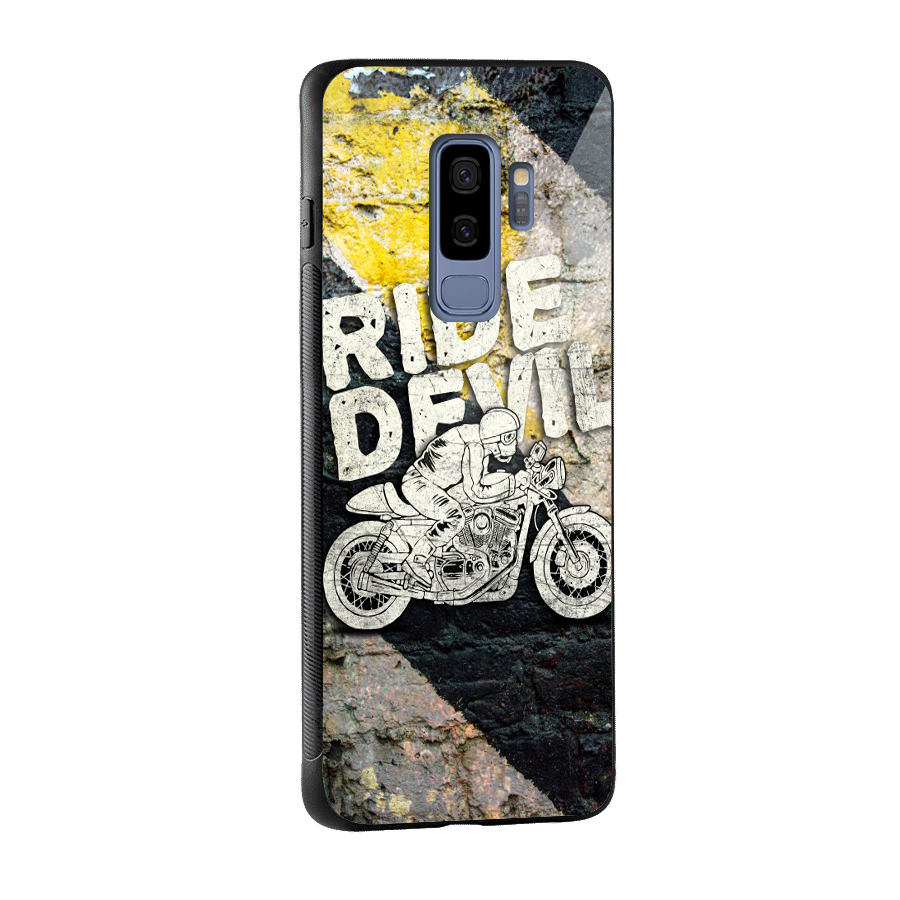 Ride Devil Glass Back Case for Galaxy S9 Plus