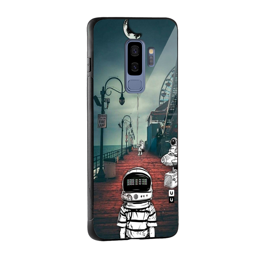 Robotic Design Glass Back Case for Galaxy S9 Plus