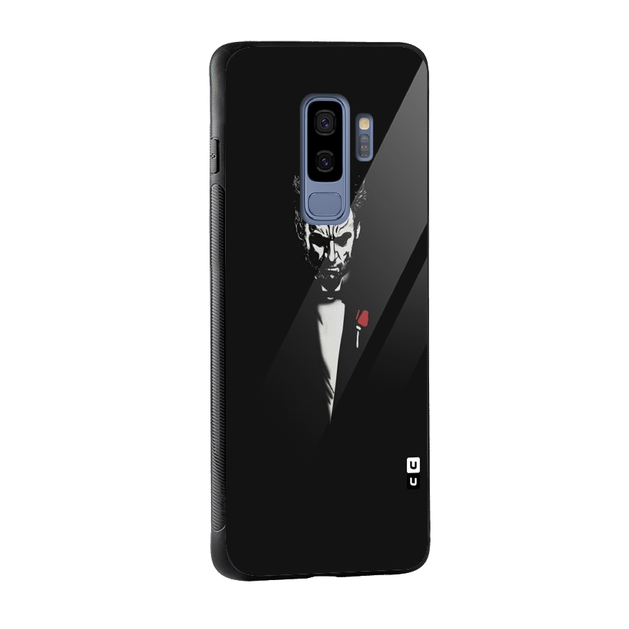 Rose Man Glass Back Case for Galaxy S9 Plus