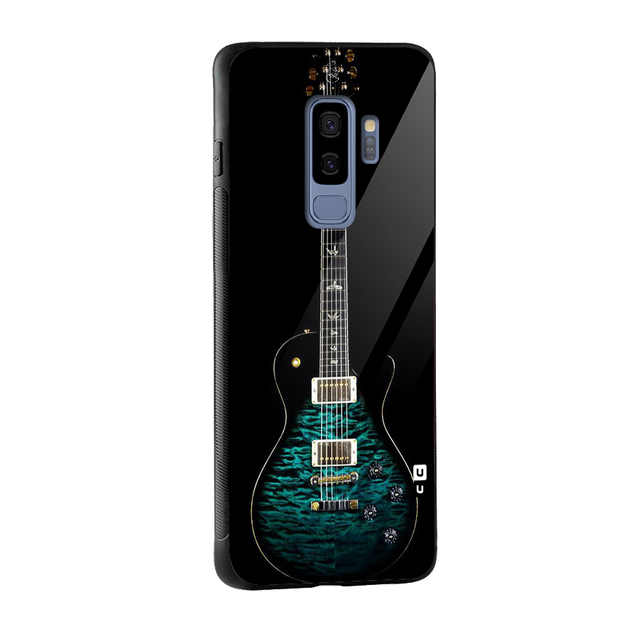 Royal Green Guitar Glass Back Case for Galaxy S9 Plus