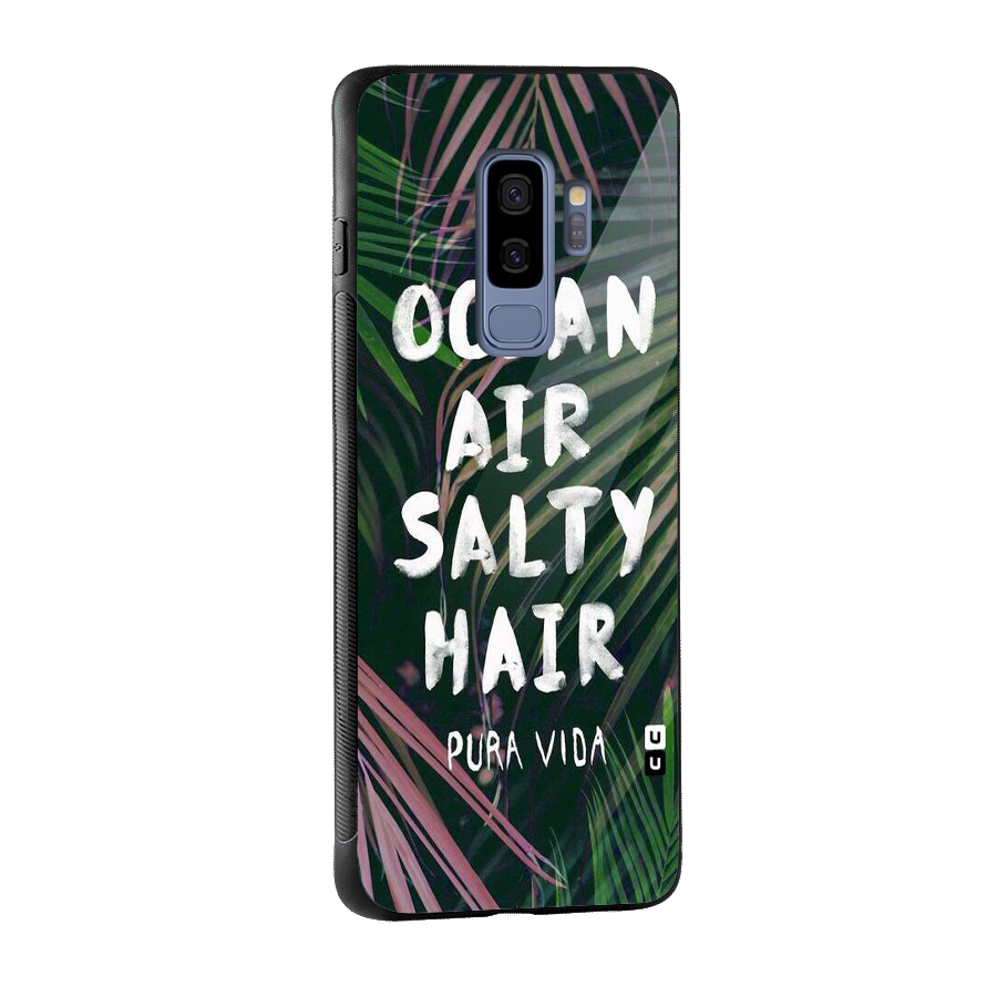 Salty Hair Glass Back Case for Galaxy S9 Plus