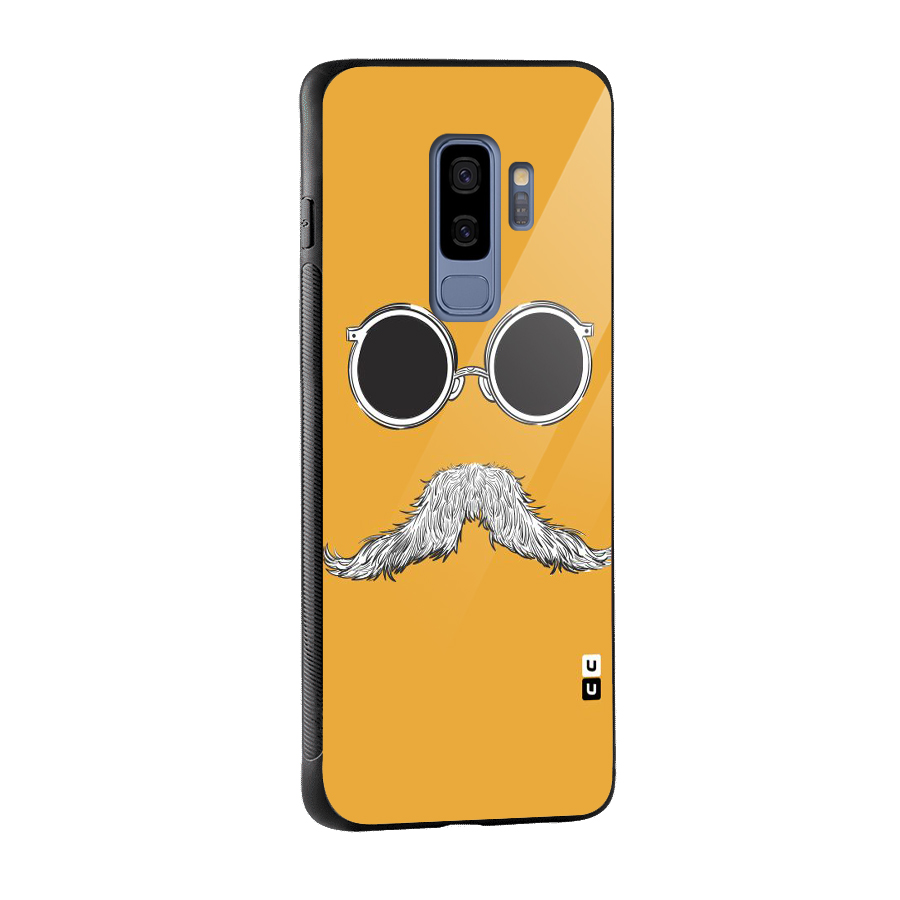 Sassy Mustache Glass Back Case for Galaxy S9 Plus