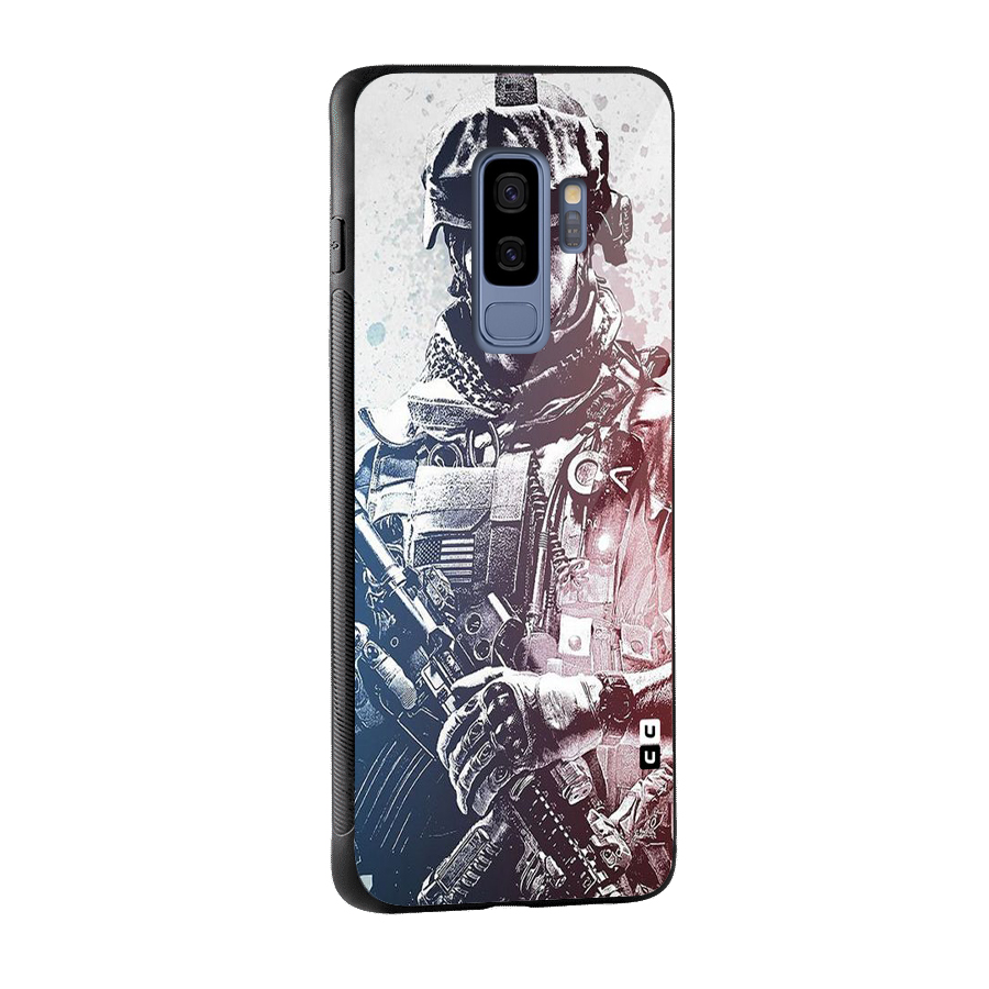 Saviour Glass Back Case for Galaxy S9 Plus