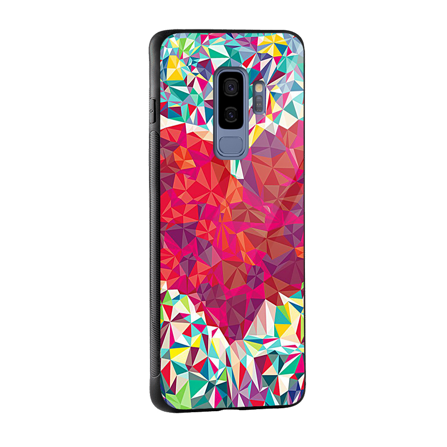 Scrumbled Heart Glass Back Case for Galaxy S9 Plus