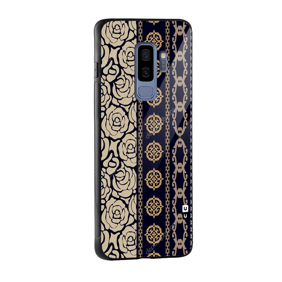 Seamless Pattern Glass Back Case for Galaxy S9 Plus