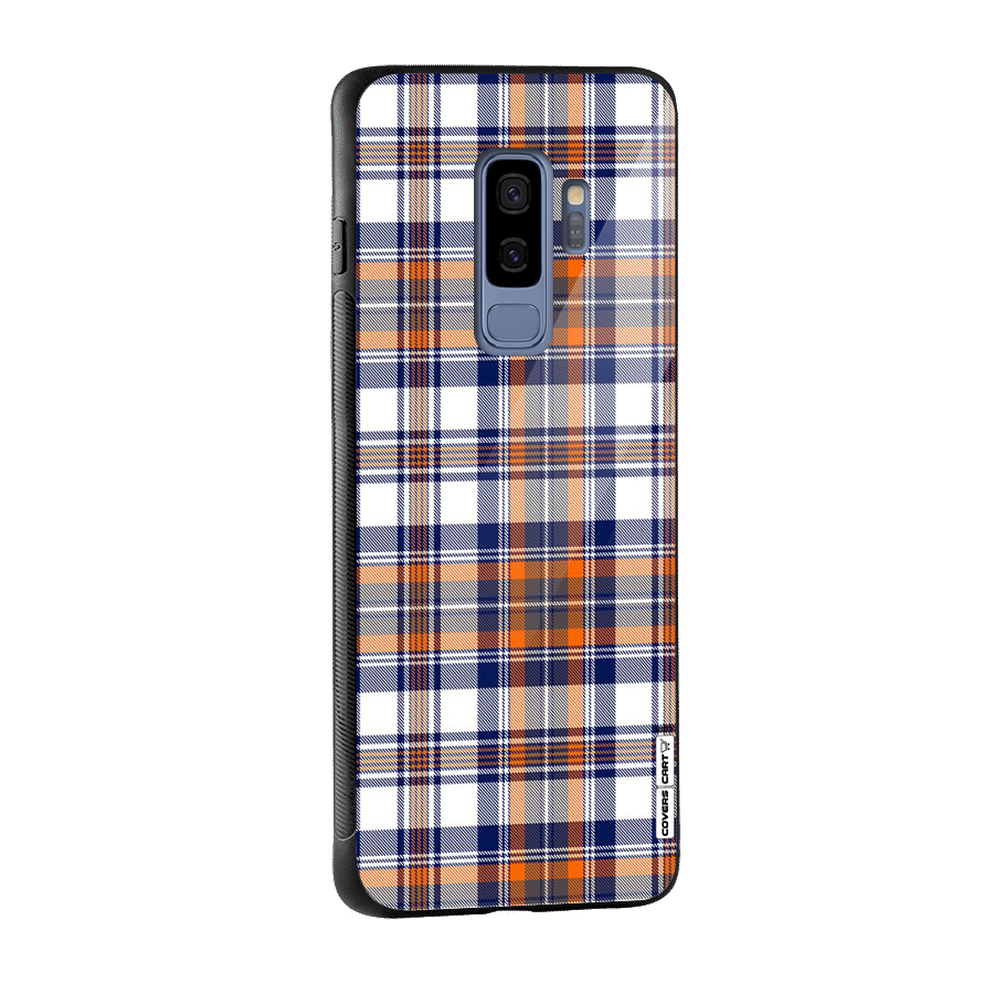 Shades Of Check Glass Back Case for Galaxy S9 Plus