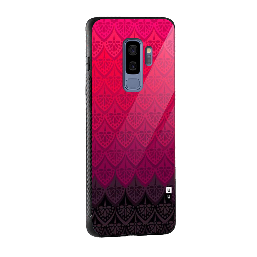 Shades Red Design Glass Back Case for Galaxy S9 Plus
