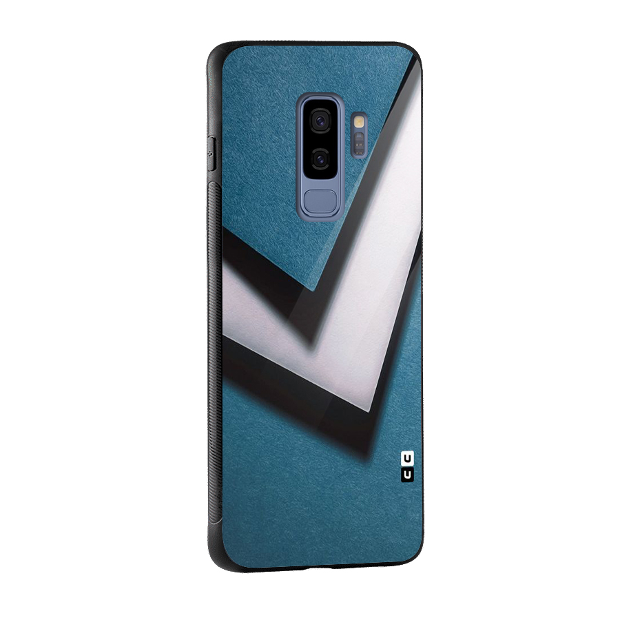 Simple Right Tick Glass Back Case for Galaxy S9 Plus