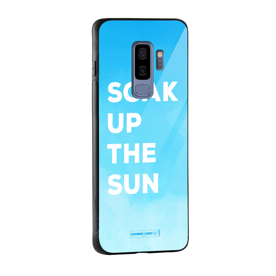 Soak Up The Sun Glass Back Case for Galaxy S9 Plus