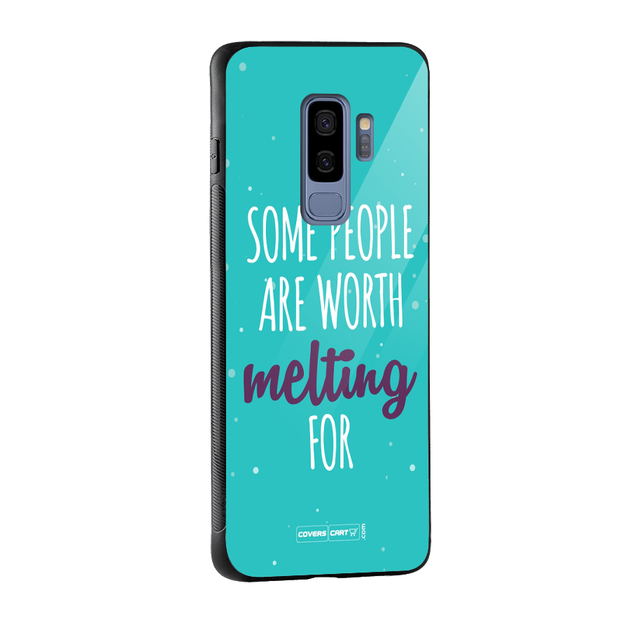 Some People Are Worth Melting For Glass Back Case for Galaxy S9 Plus