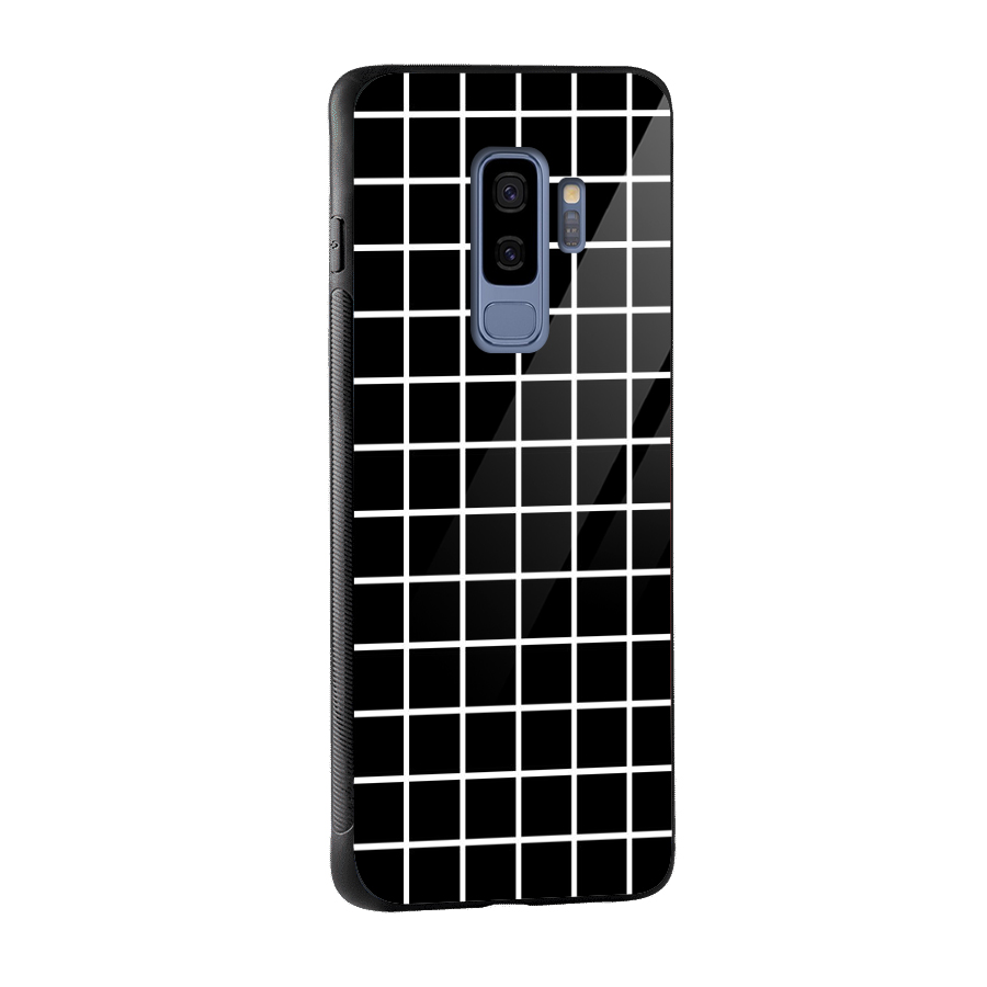 Square Puzzle Glass Back Case for Galaxy S9 Plus