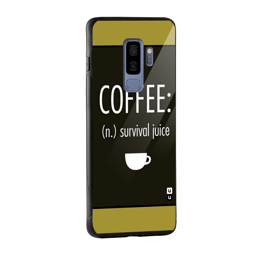 Survival Juice Glass Back Case for Galaxy S9 Plus