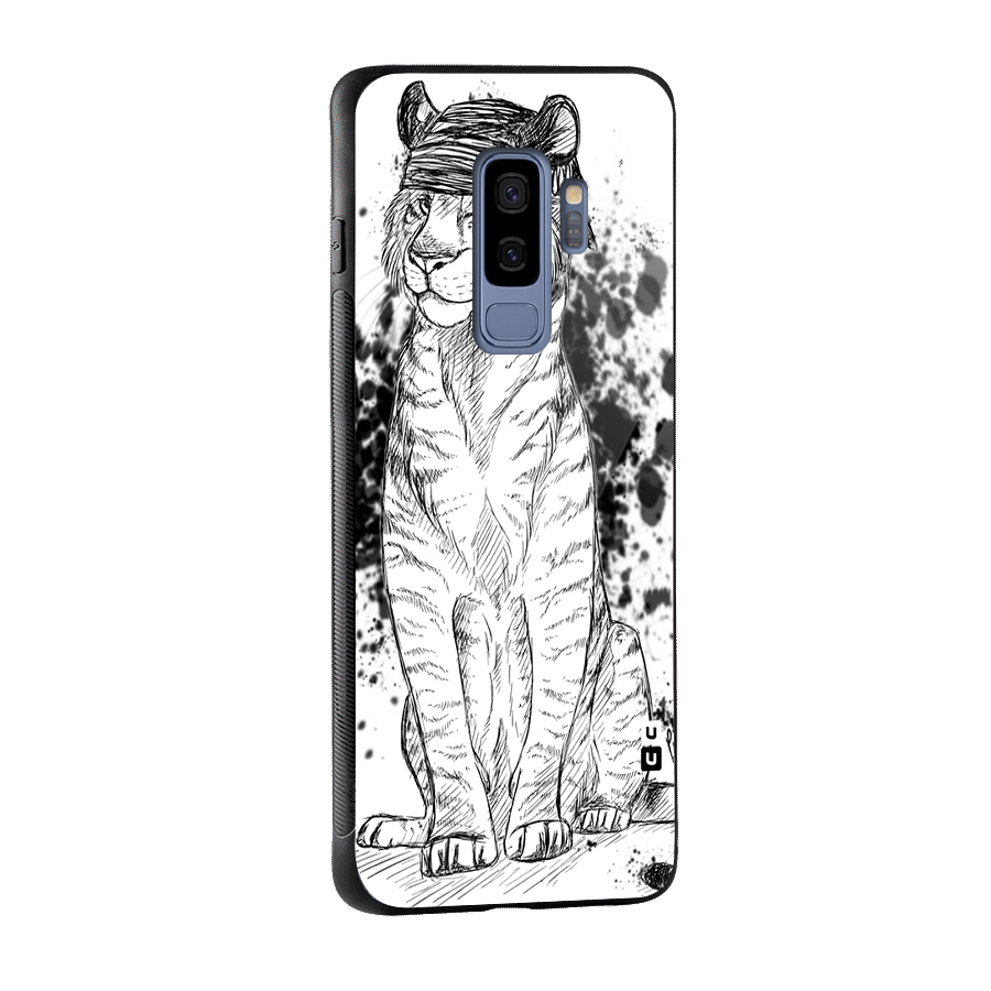 Tiger Wink Glass Back Case for Galaxy S9 Plus