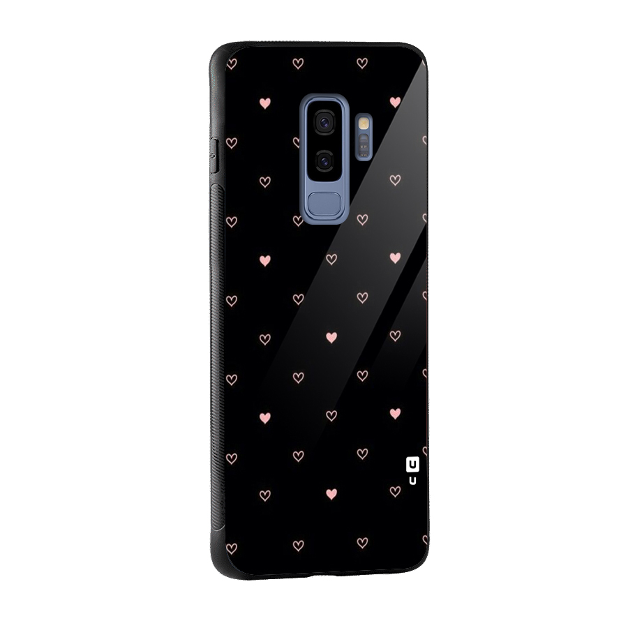 Tiny Little Pink Pattern Glass Back Case for Galaxy S9 Plus
