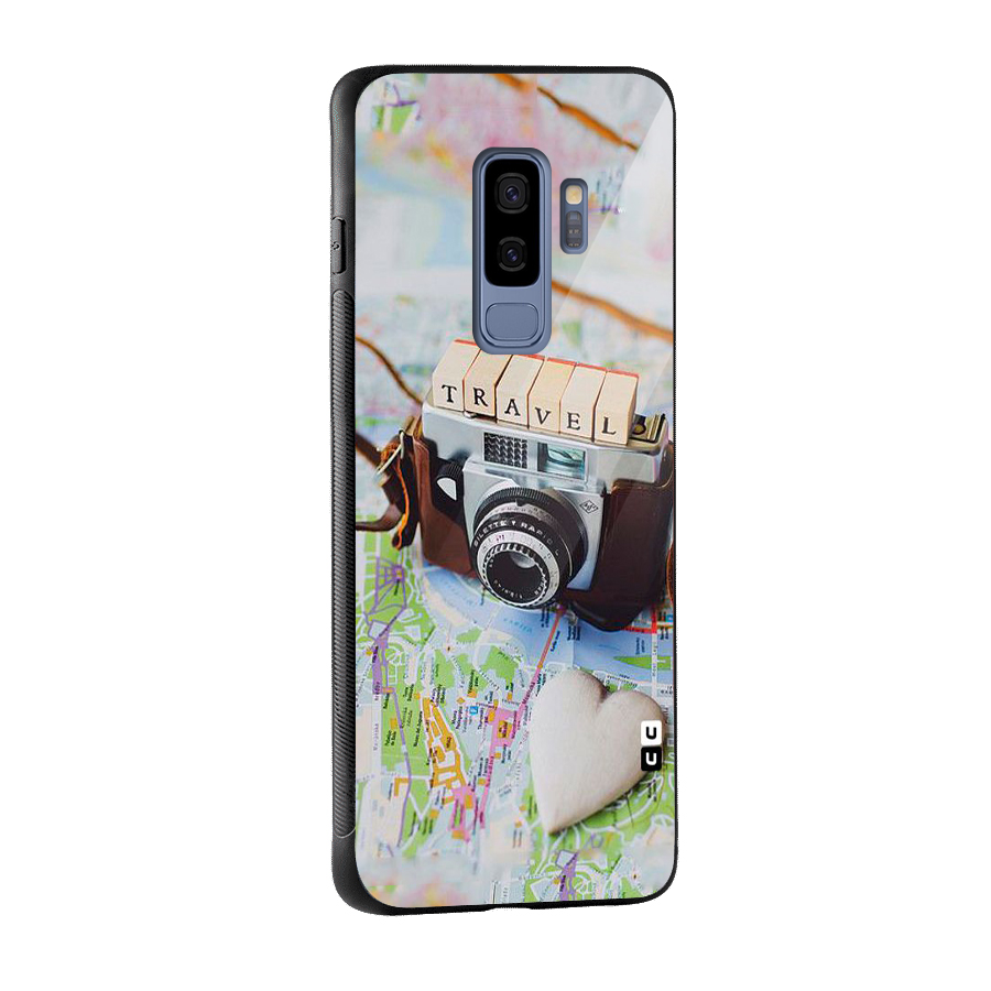 Travel Snapshot Glass Back Case for Galaxy S9 Plus