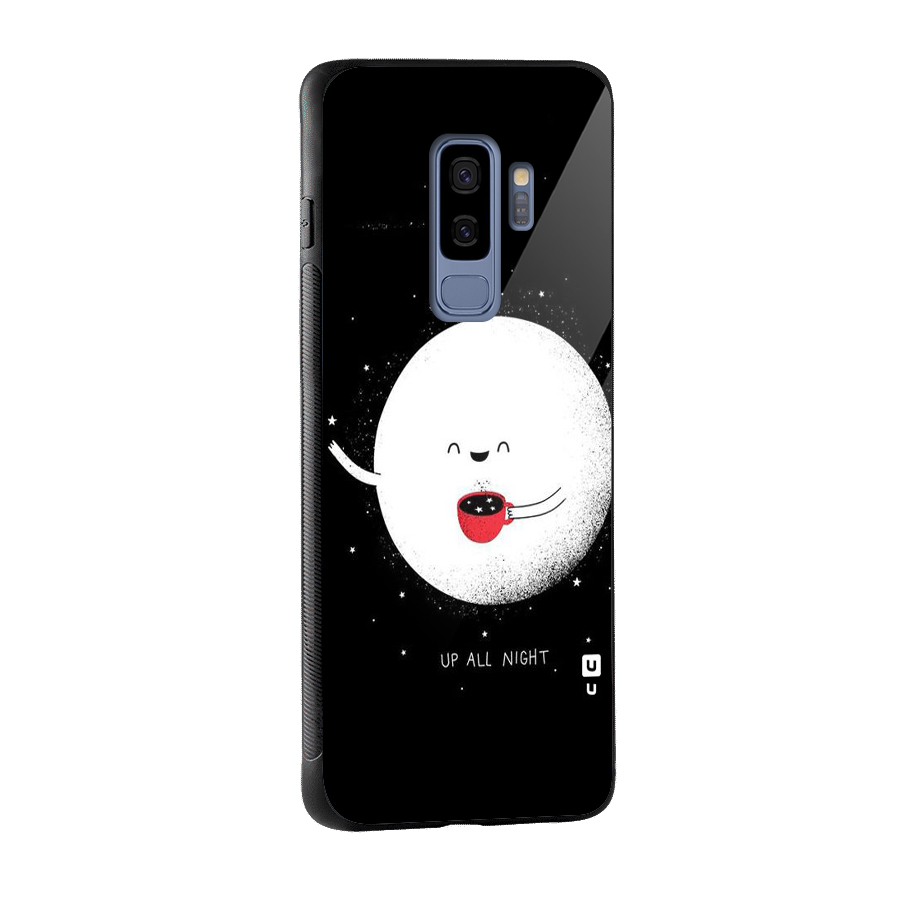Up All Night Glass Back Case for Galaxy S9 Plus