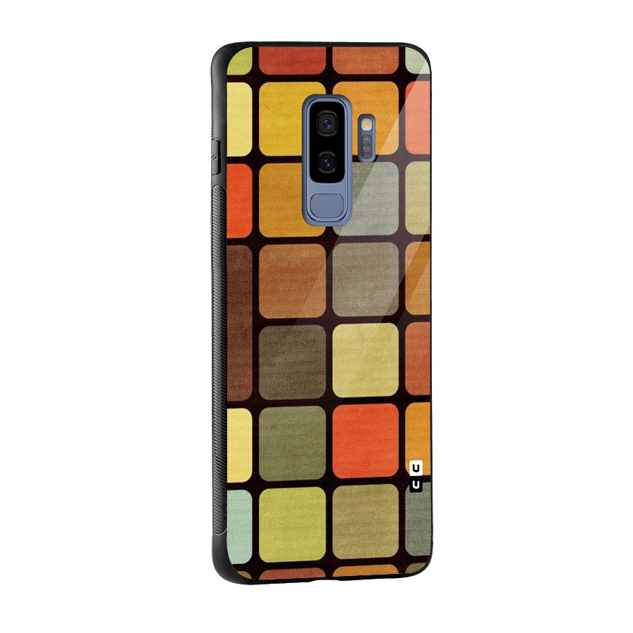 Vintage Boxes Glass Back Case for Galaxy S9 Plus