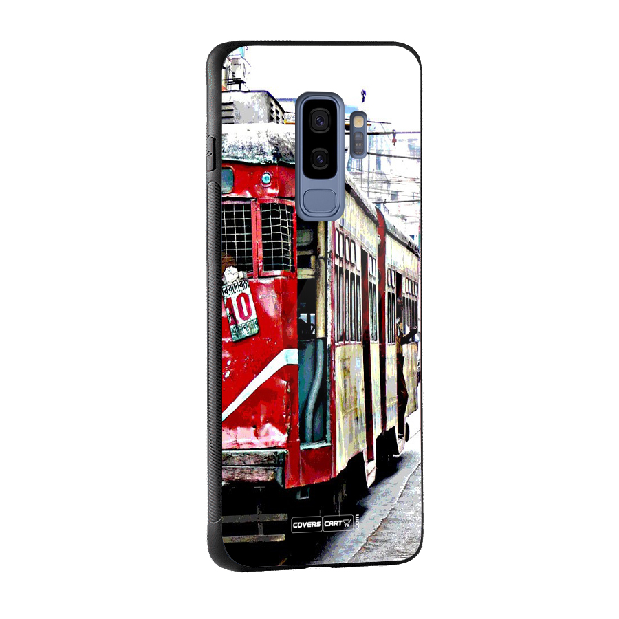 Vintage Citystyle Glass Back Case for Galaxy S9 Plus