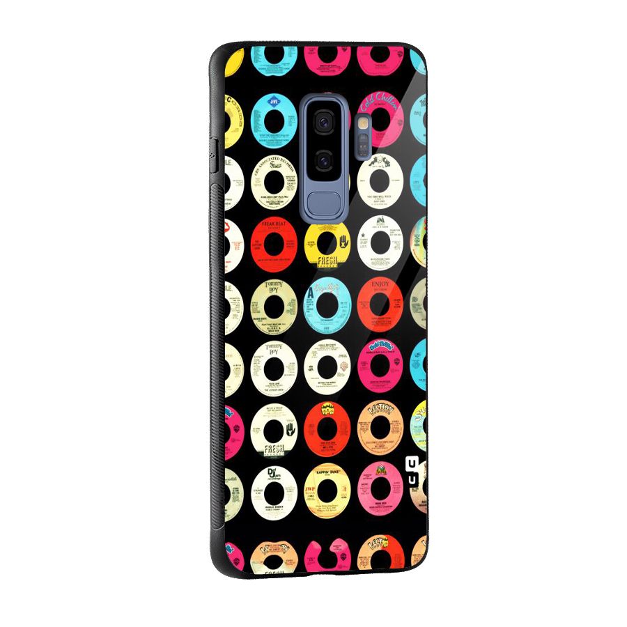 Vintage Collection CDs Glass Back Case for Galaxy S9 Plus