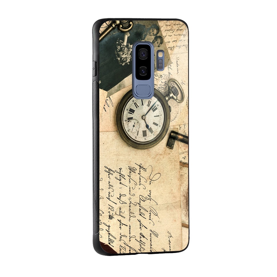Vintage Post Cards Glass Back Case for Galaxy S9 Plus