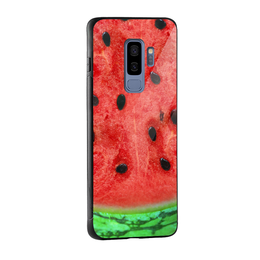 Watermelon Design Glass Back Case for Galaxy S9 Plus