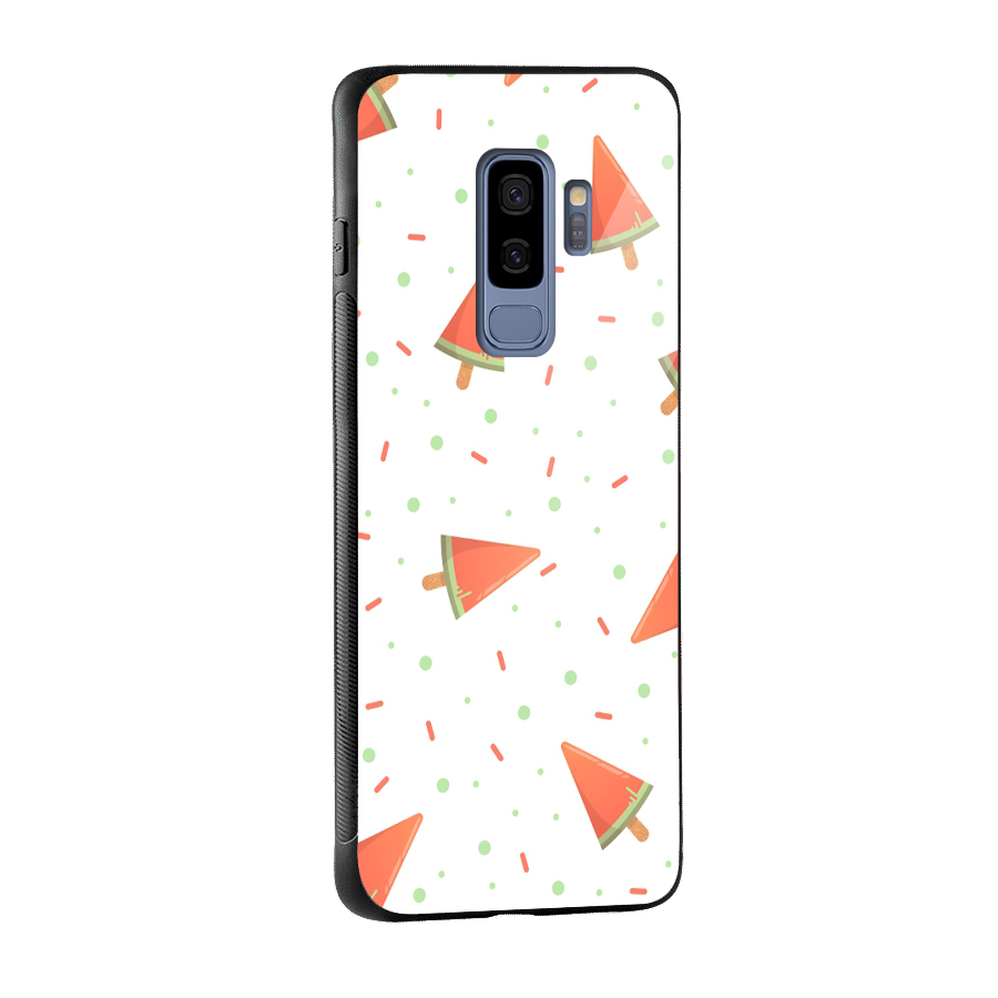 Watermelon Ice Creams Glass Back Case for Galaxy S9 Plus