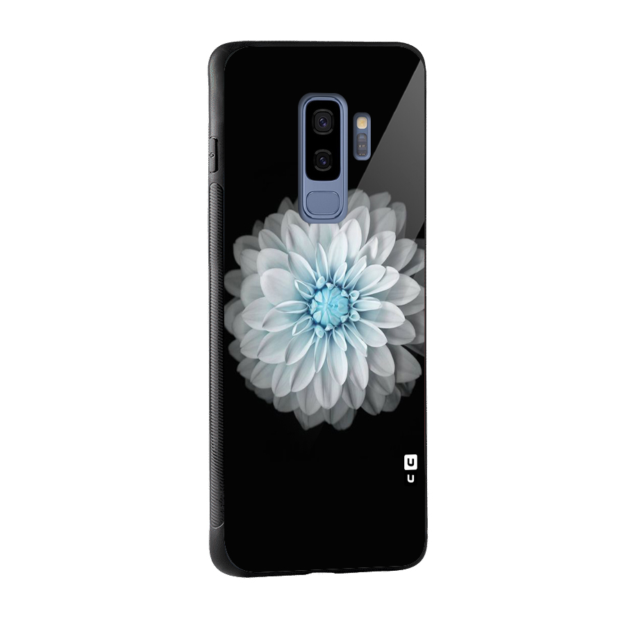 White Bloom Glass Back Case for Galaxy S9 Plus