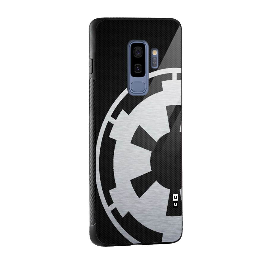 White Wheel Glass Back Case for Galaxy S9 Plus