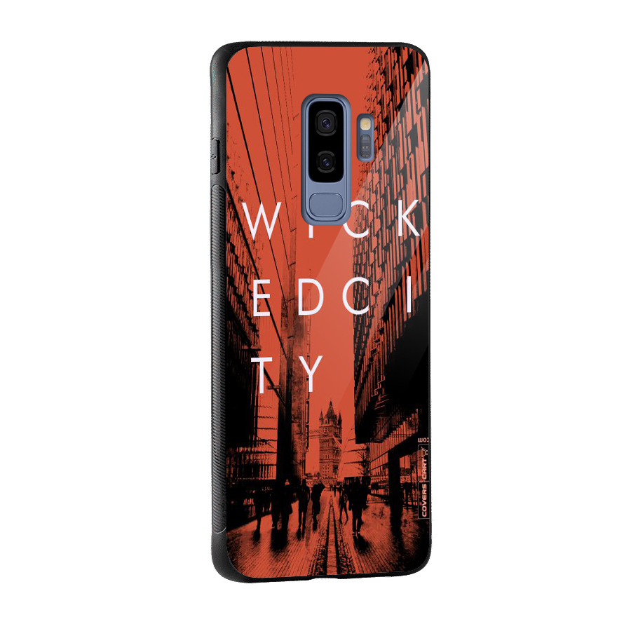Wicked City Glass Back Case for Galaxy S9 Plus