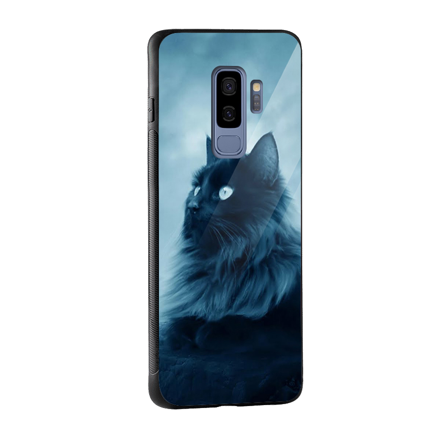 Wild Forest Cat Glass Back Case for Galaxy S9 Plus
