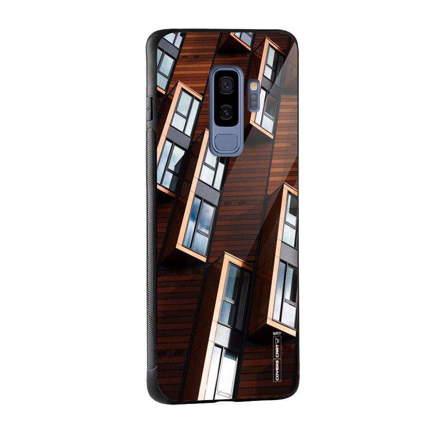 Window Abstract Glass Back Case for Galaxy S9 Plus