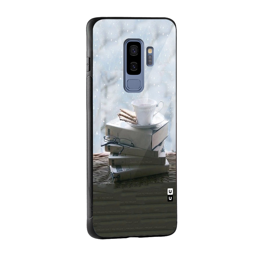 Winter Reads Glass Back Case for Galaxy S9 Plus