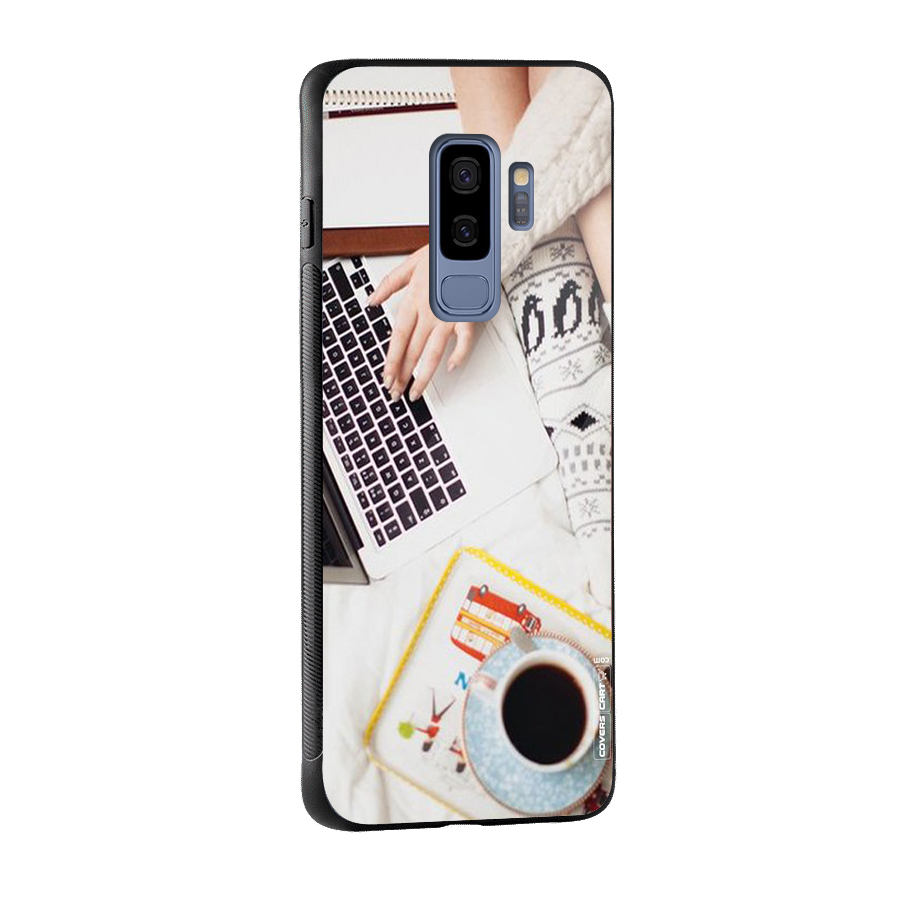 Winter Relaxation Glass Back Case for Galaxy S9 Plus
