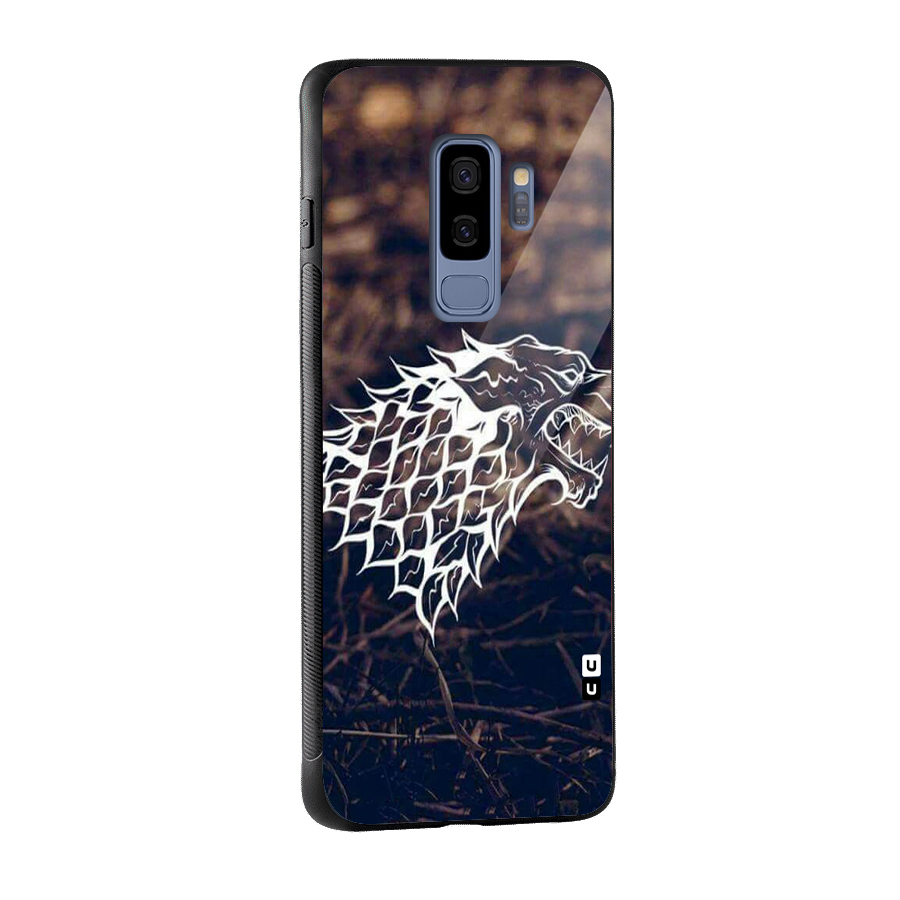 Wolf In White Glass Back Case for Galaxy S9 Plus