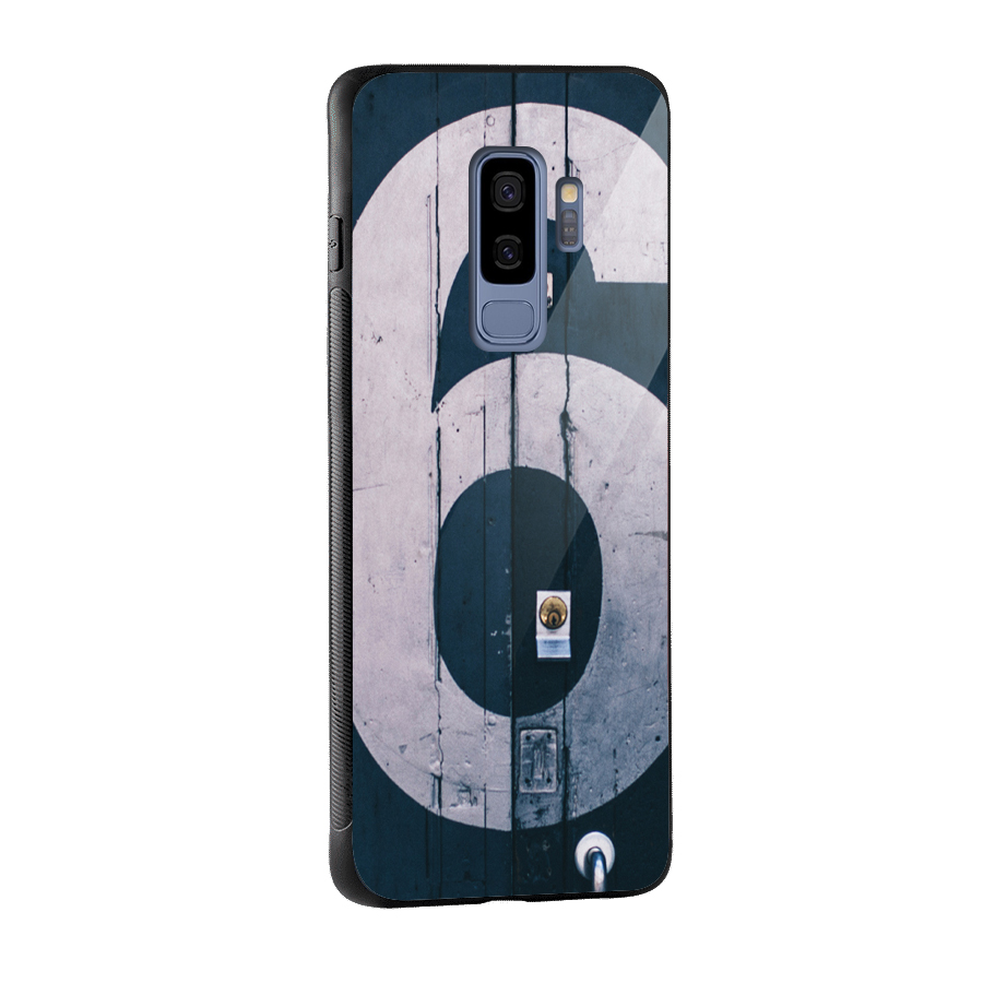 Wooden Six Glass Back Case for Galaxy S9 Plus