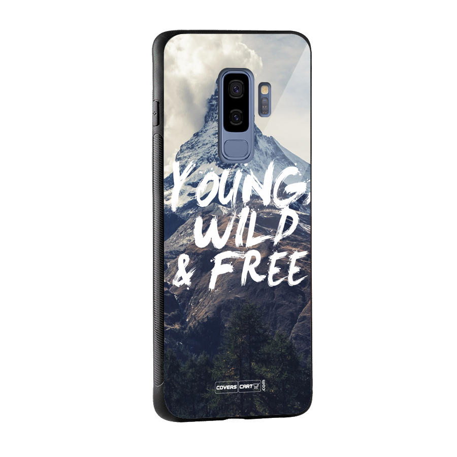 Young Wild and Free Glass Back Case for Galaxy S9 Plus