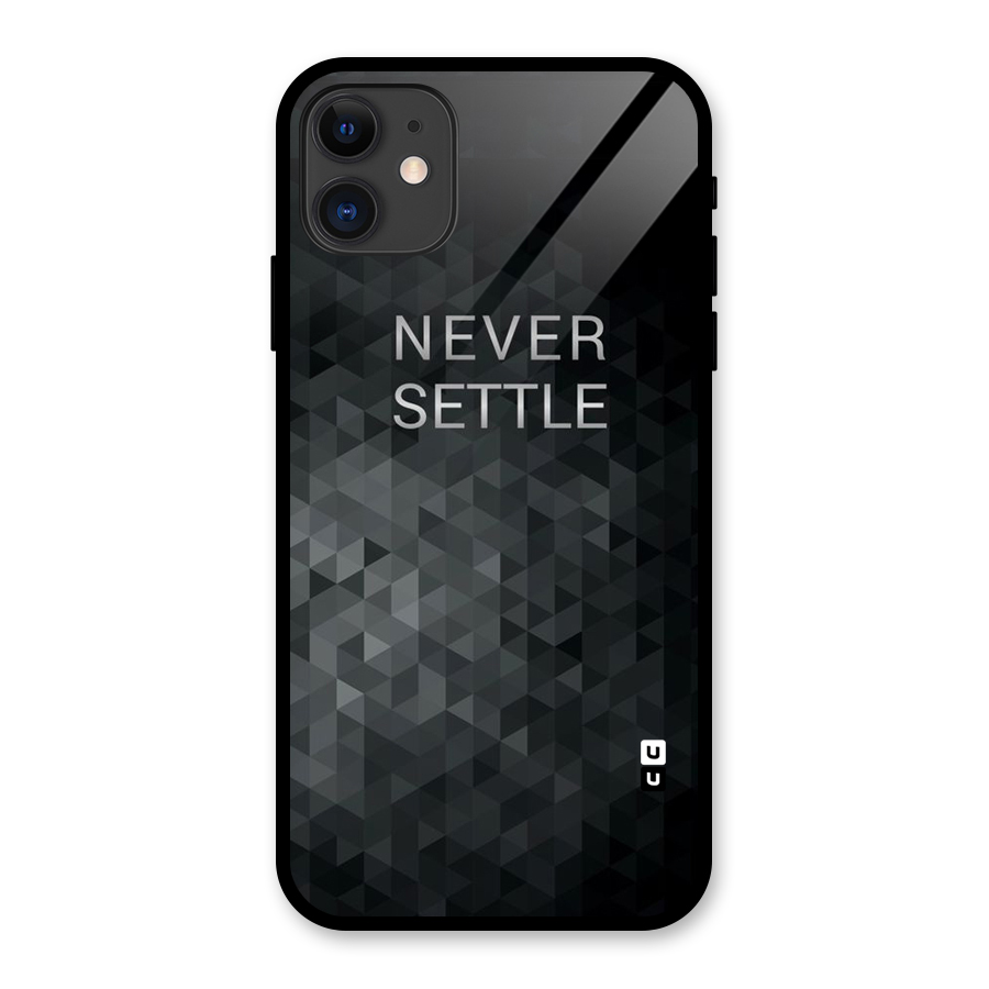 Abstract No Settle Glass Back Case for iPhone 11