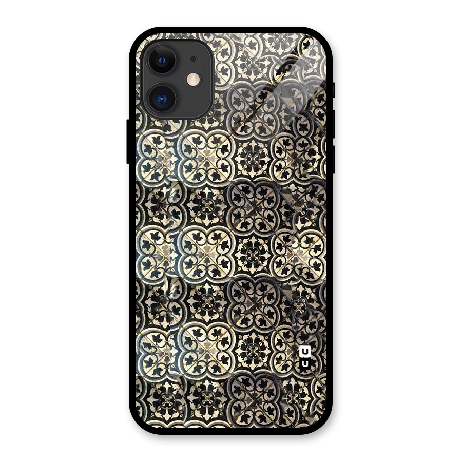 Abstract Tile Glass Back Case for iPhone 11