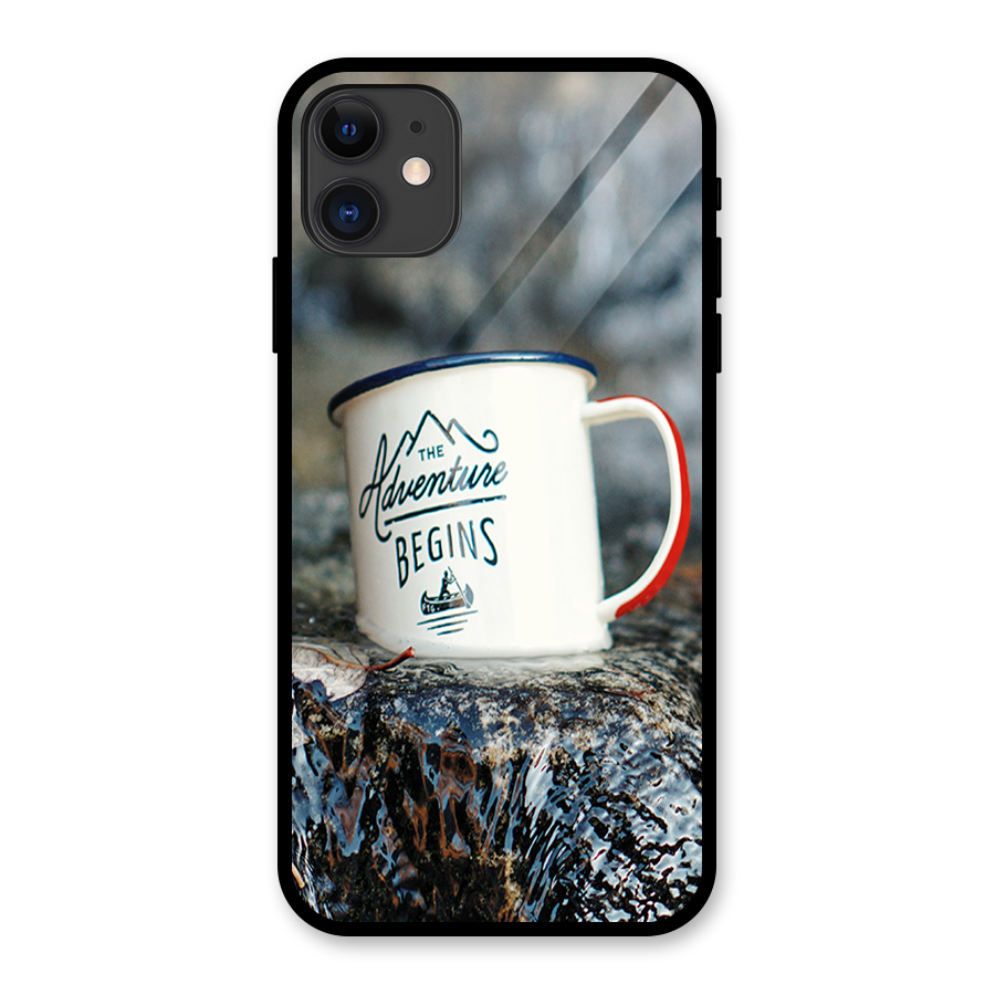 Adventure Begins Glass Back Case for iPhone 11