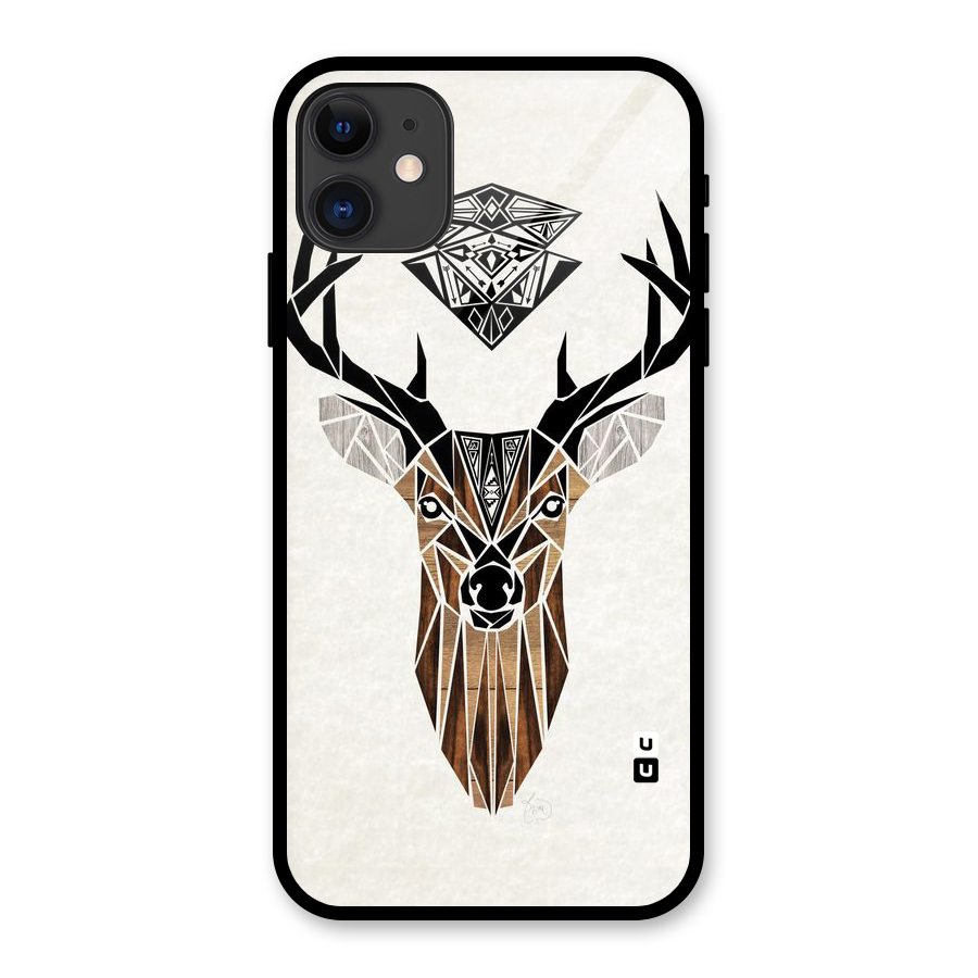 Aesthetic Deer Design Glass Back Case for iPhone 11