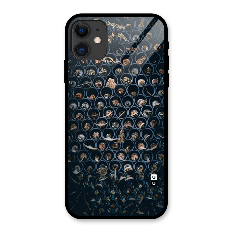 Ancient Wall Circles Glass Back Case for iPhone 11