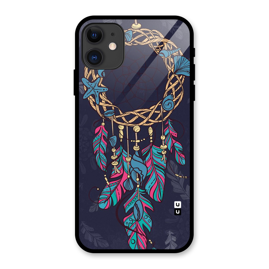 Animated Dream Catcher Glass Back Case for iPhone 11