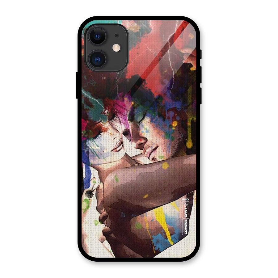 Artsy Romance Glass Back Case for iPhone 11