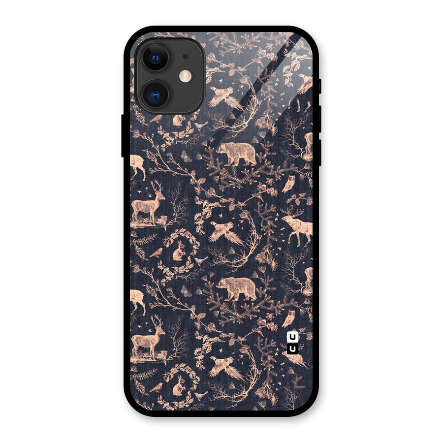 Beautiful Animal Design Glass Back Case for iPhone 11